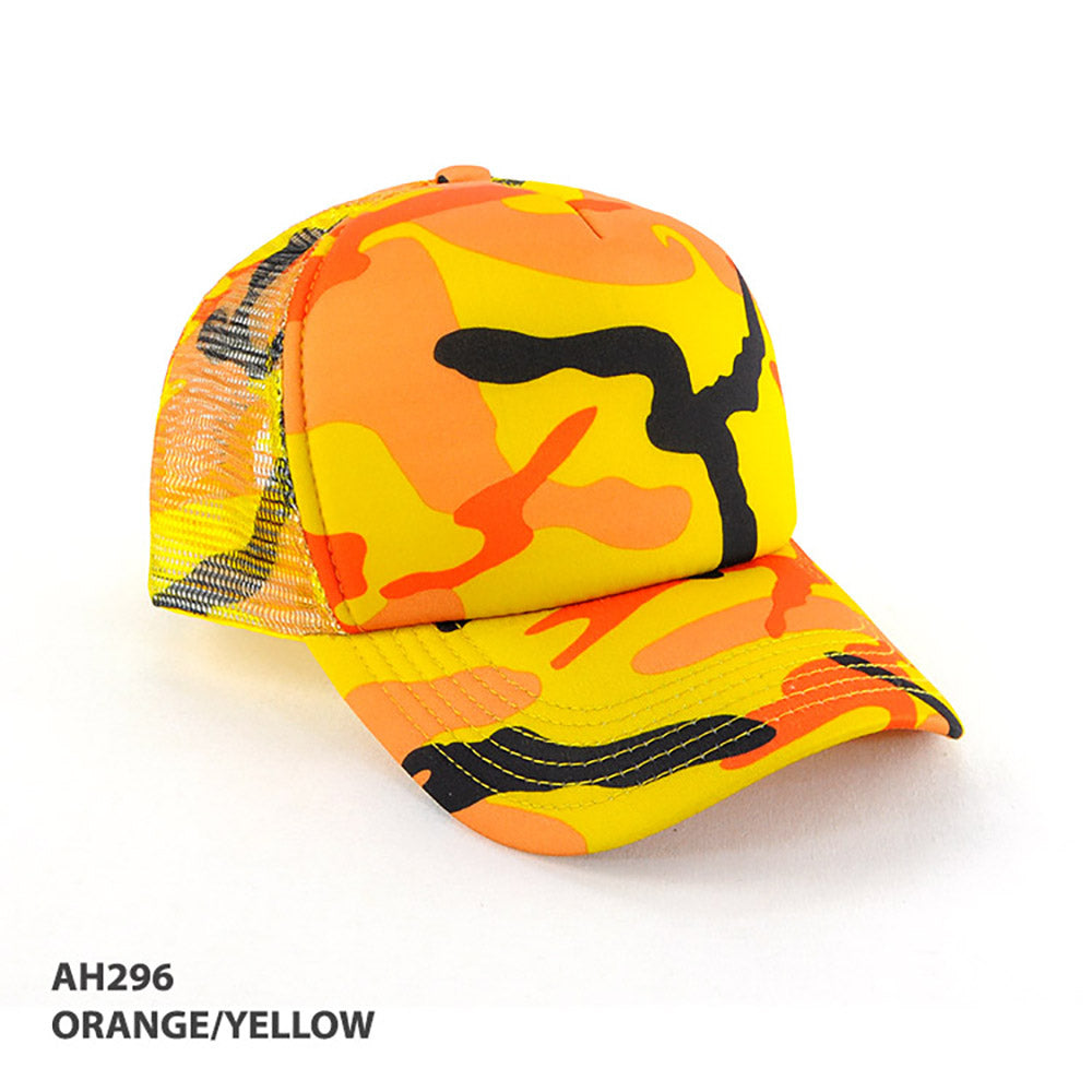 Grace Collection AH296 Camouflage Trucker Mesh Cap