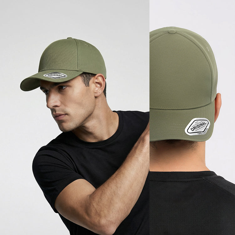 Grace Collection OG233 Seamless Front Double Knit Cap