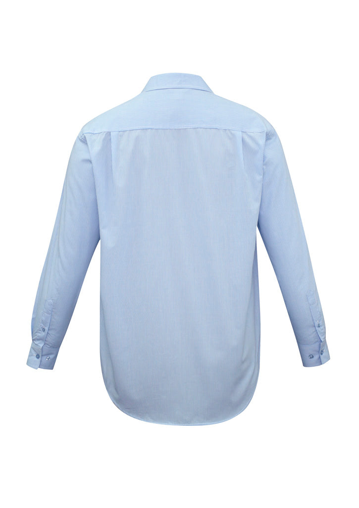 Biz Collection Mens Micro Check Long Sleeve Shirt SH816