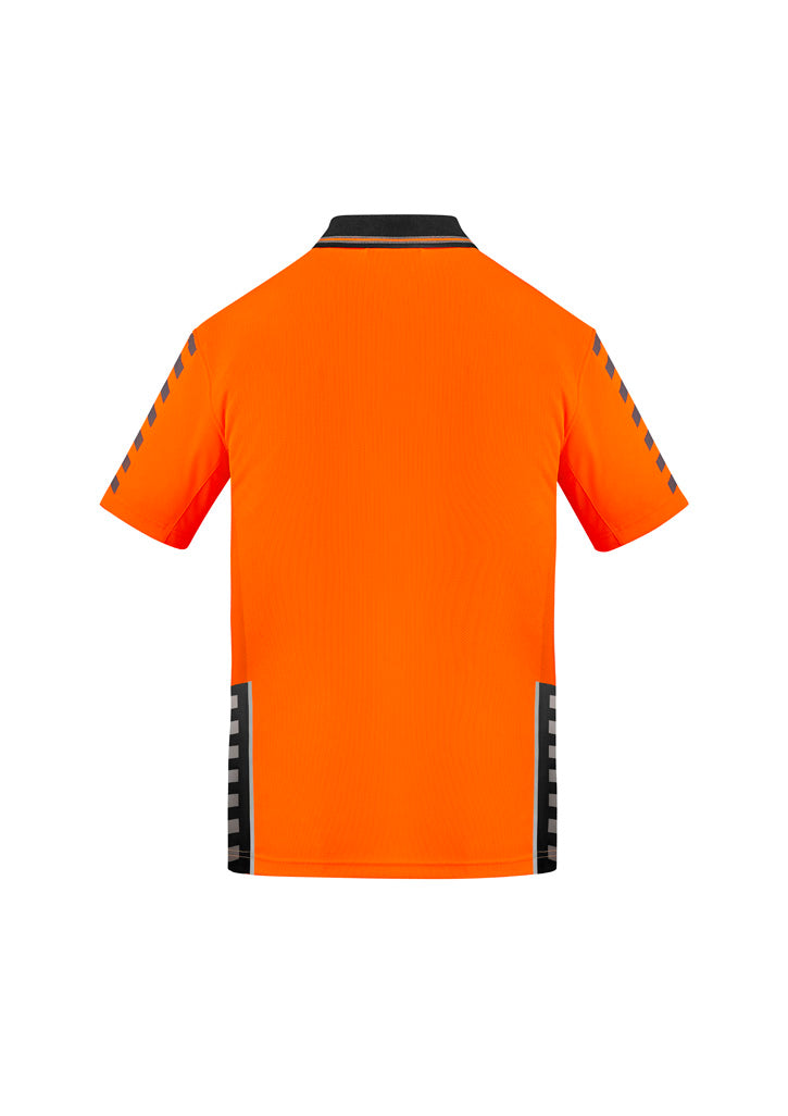 Syzmik Mens Hi Vis Komodo Short Sleeve Polo ZH320