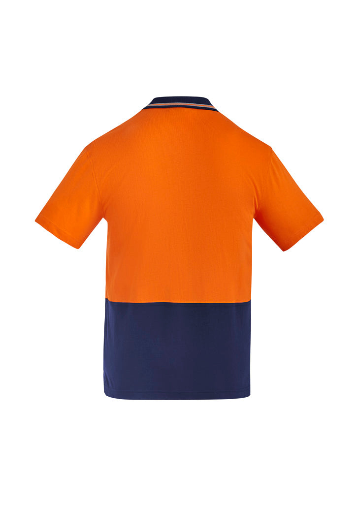 Syzmik Mens Hi Vis Cotton Short Sleeve Polo ZH435