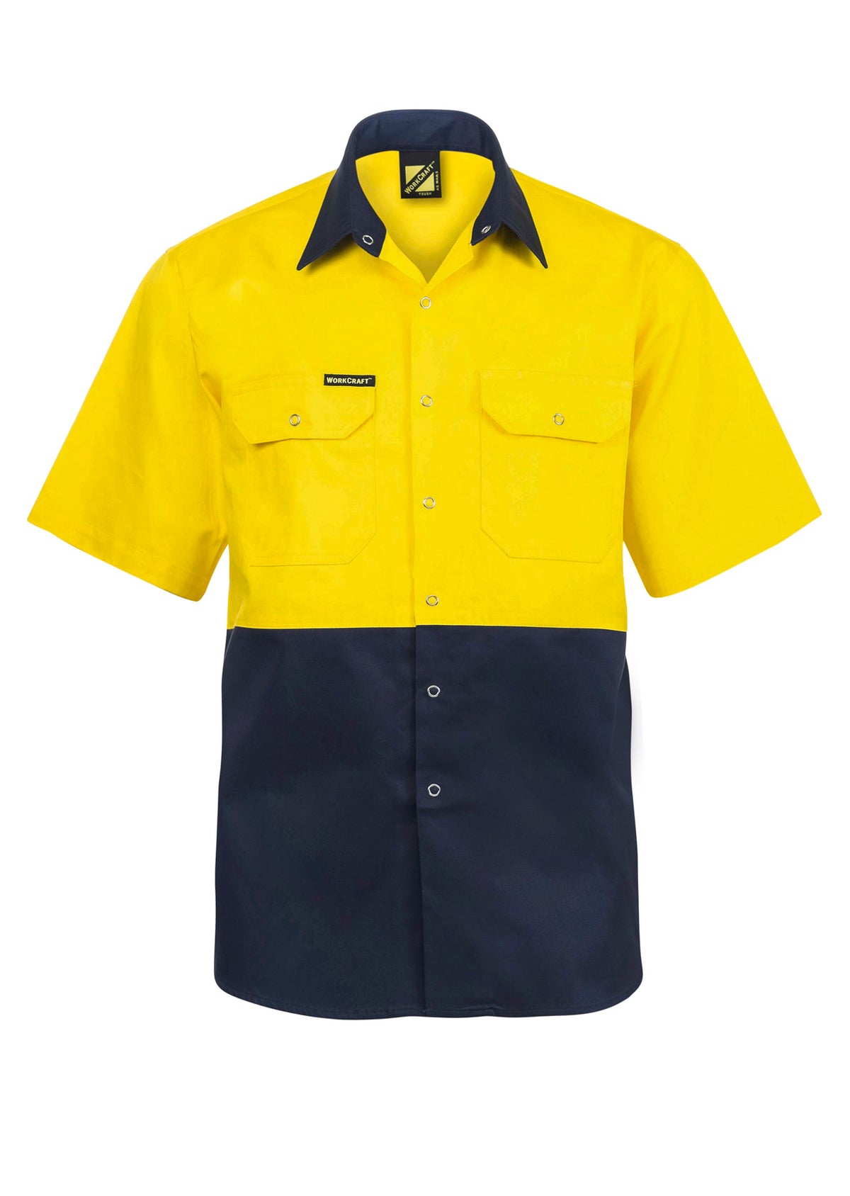 TWO TONE HI VIS S/S SHIRT STUD