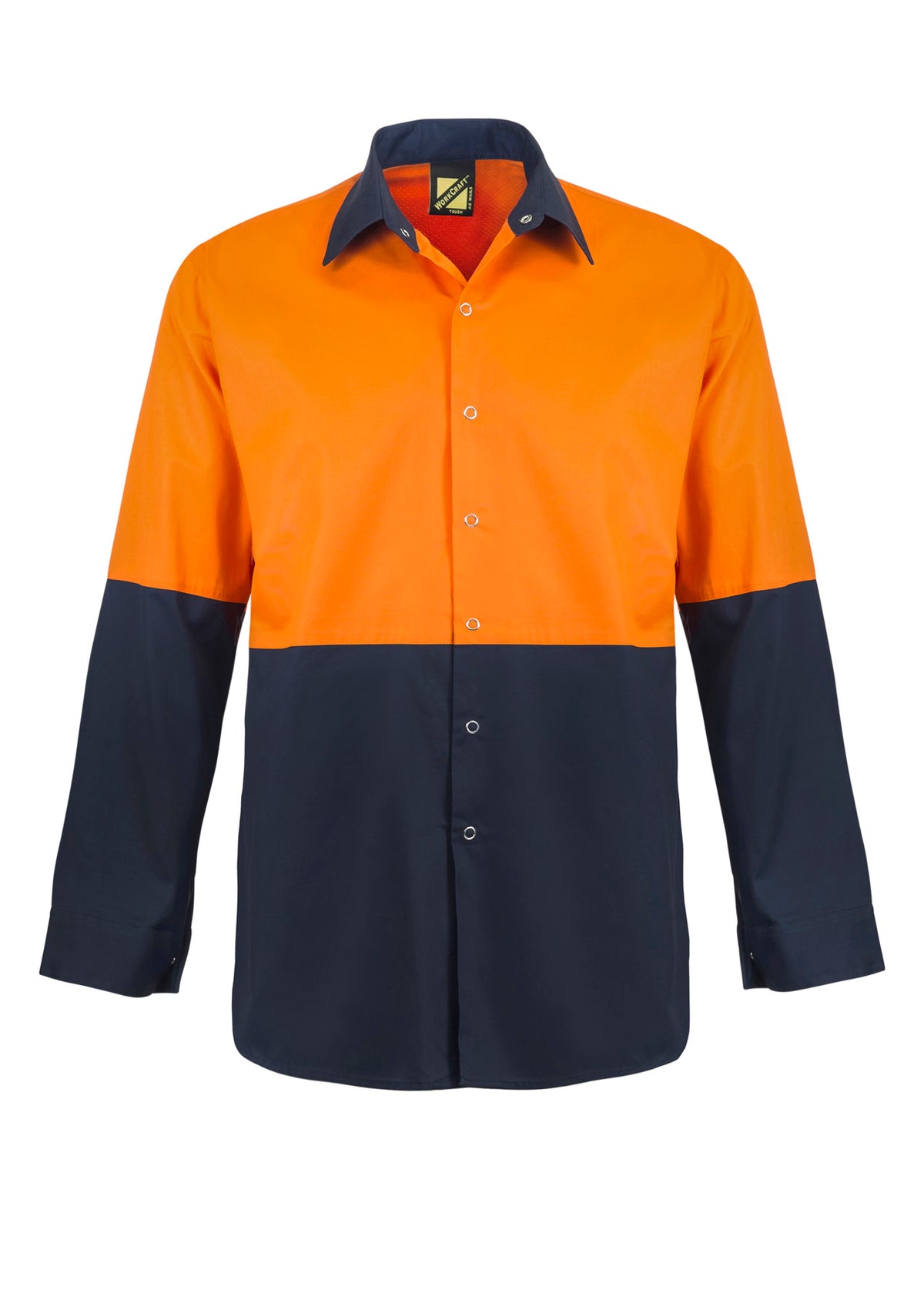 WORKCRAFT HI VIS TWO TONE LS SHIRT WS3045