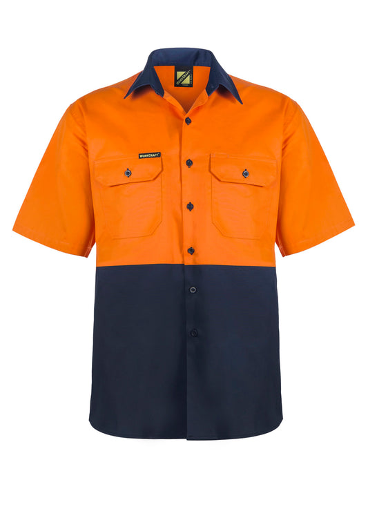 COTTON S/S SHIRT W MESH INSERT
