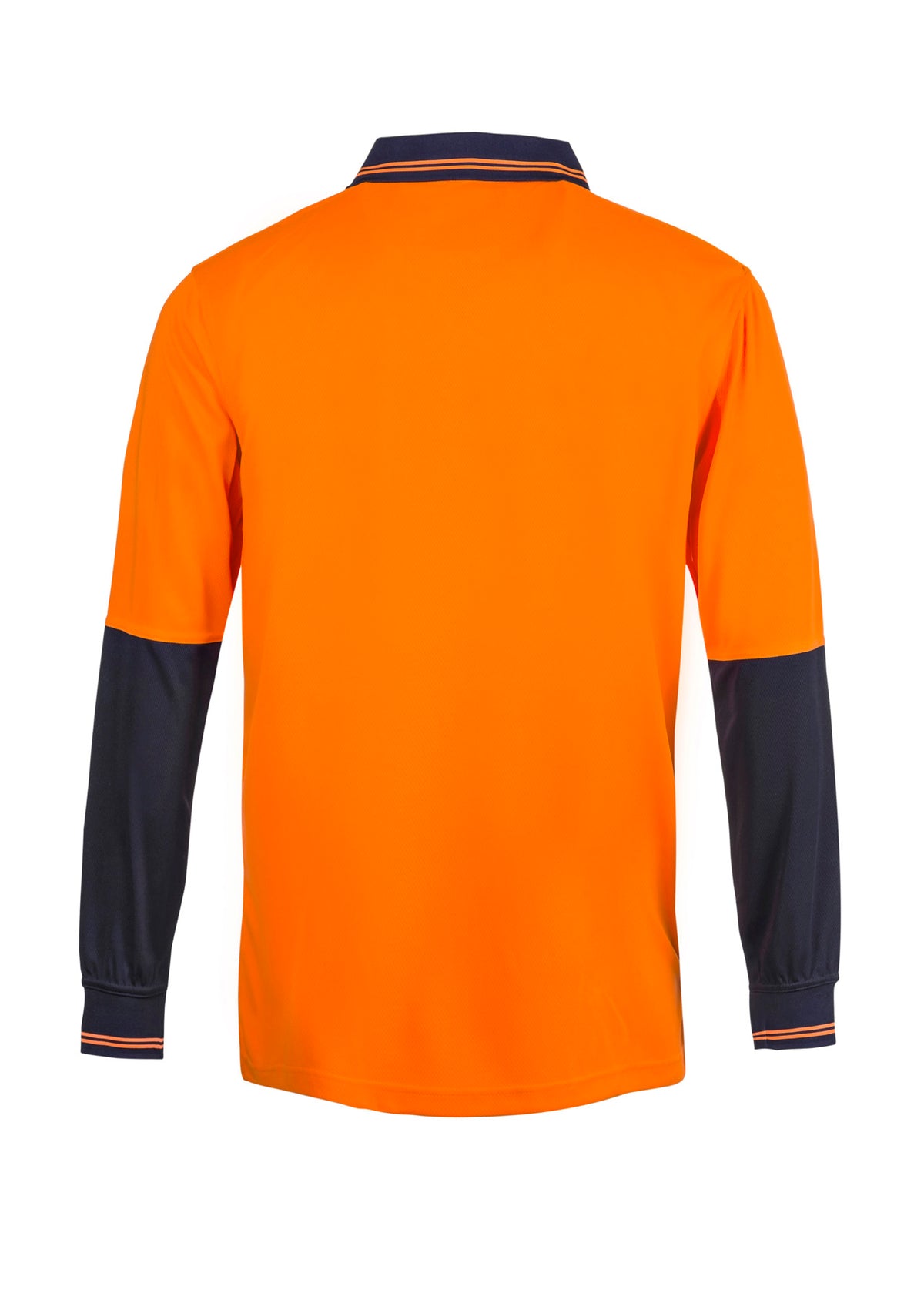 WORKCRAFT HI VIS TWO TONE LS POLO POCKET WSP202