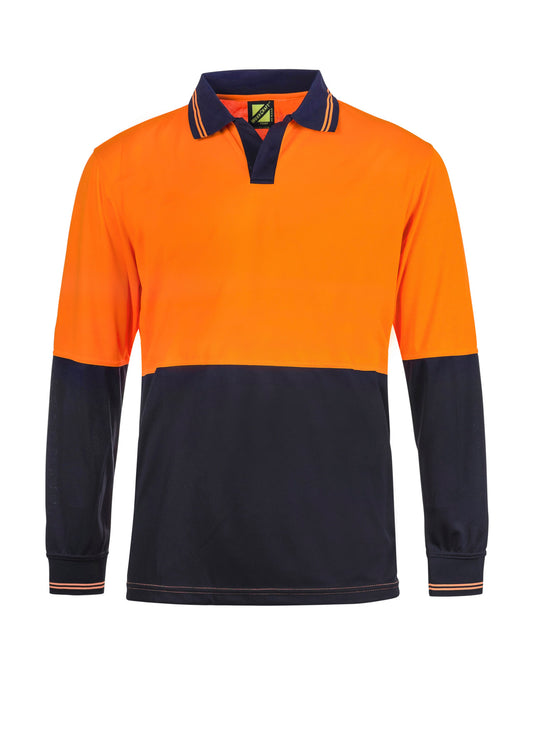 HI VI TWO TONE LS LAUNDRY POLO