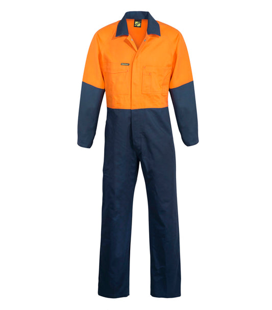 HI VIS P/C COVERALLS