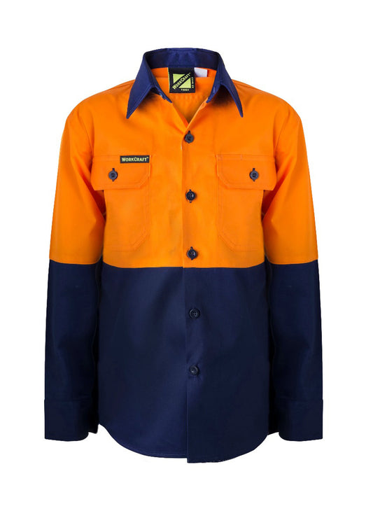 KIDS HI VIS SHIRT LONG SLEEVE