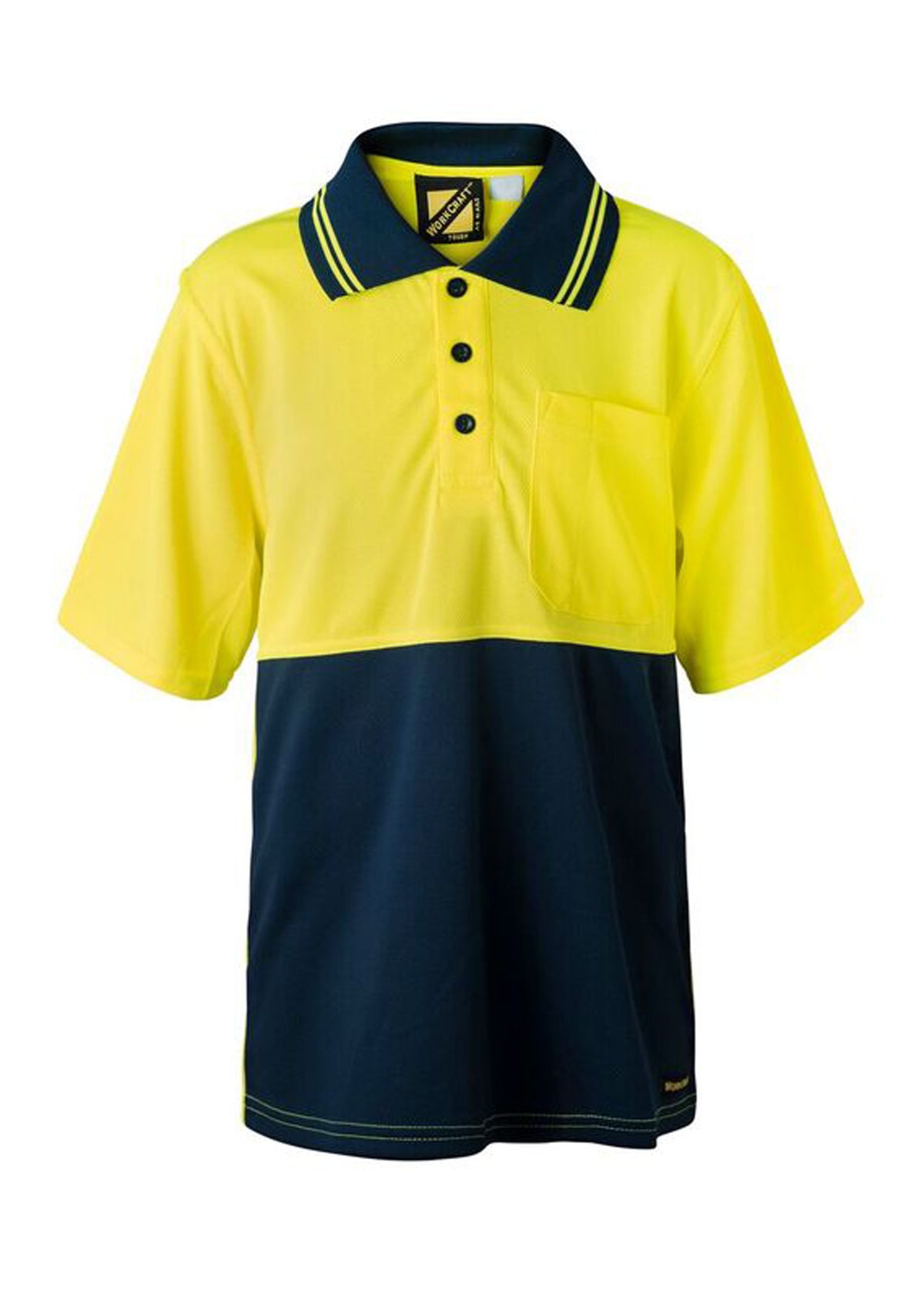 WORKCRAFT KIDS S/S TWO TONE POLO WSPK20