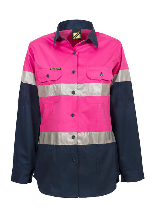 LADIES HI VIS 2 TONE SHIRT REF