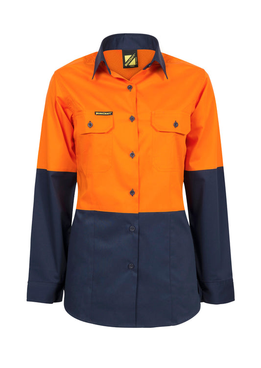 LADIES HI VIS 2 TONE SHIRT