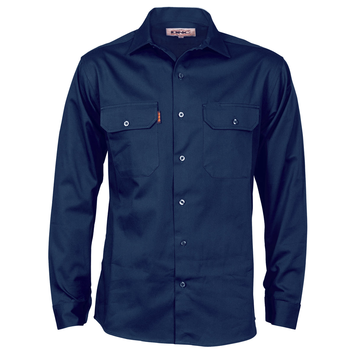 DNC Workwear Cotton Drill Work Shirt - Long Sleeve 3202