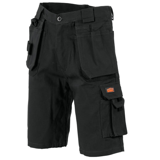Duratex Cotton Duck Weave Tradies Cargo Shorts with Twin Holster Tool Pocket
