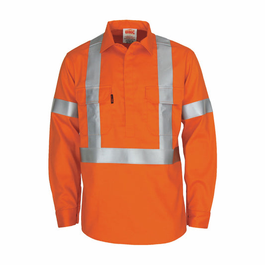 Patron Saint? Flame Retardant ARC Rated Closed Front Shirt with "X" Back LOXY F/R Tape - L/S