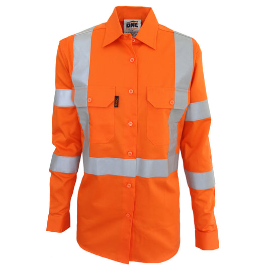 Ladies HiVis 3 Way Vented "X" Back & Bio-Motion CSR R/Tape Shirt