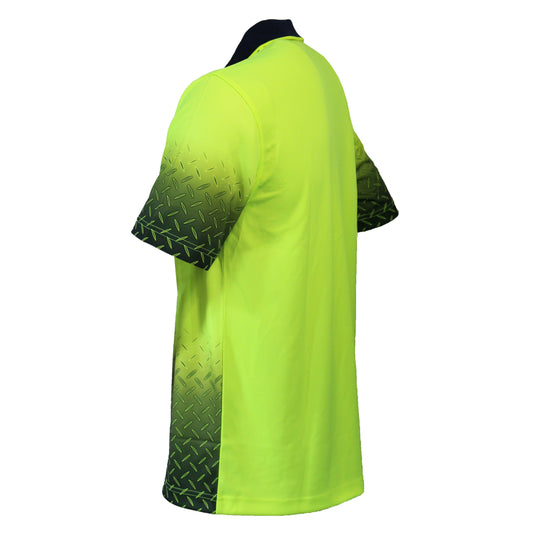HiVis Sublimated Diamond Plate Polo