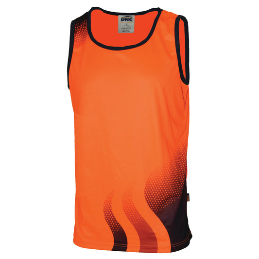 HiVis Sublimated Wave Singlet