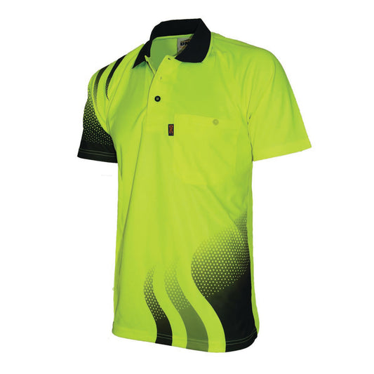 HiVis Sublimated Wave Polo