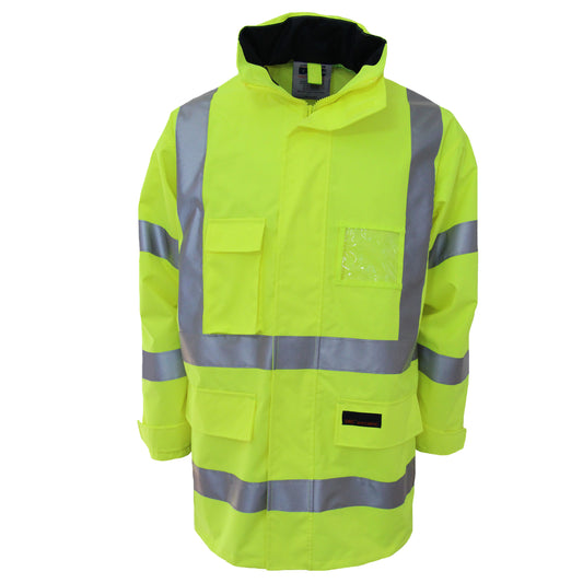 HiVis Breathable Rain Jacket Bio-Motion CSR R/Tape
