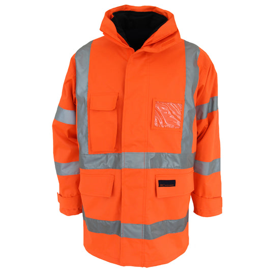 HiVis "6 in 1" Breathable Rain Jacket with Bio-Motion CSR R/Tape