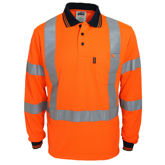 HiVis "X" Back & Bio-Motion CSR R/Tape Polo