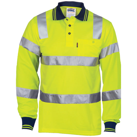HiVis Bio-Motion CSR R/Tape Polo - L/S
