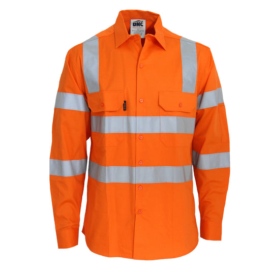 HiVis Lightweight CSR R/Tape VIC Rail Shirt - Long Sleeve