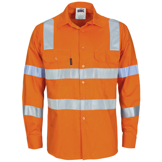 HiVis L/W Bio-Motion Shoulder Stripe & "X" Back Shirt with CSR R/Tape