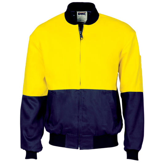 HiVis Two Tone Cotton Bomber Jacket