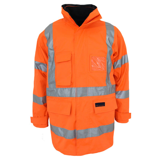 HiVis "X" Back "6 IN 1" Rain Jacket Bio-Motion CSR R/Tape