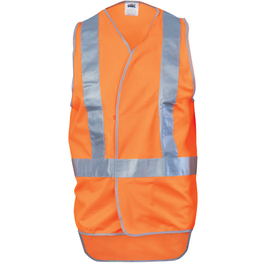 Day/Night "X" Back Safety Vests with Tail