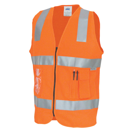 Day/Night Side Panel Safety Vest with 3M R/Tape