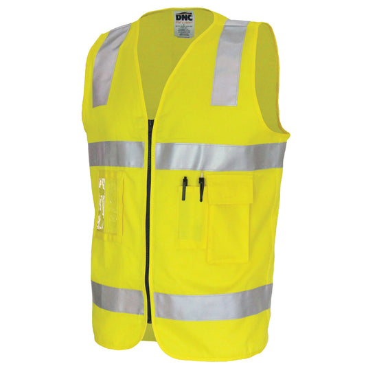 Day/Night Cotton Safety Vest with CSR R/Tape