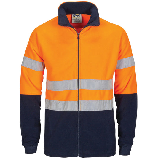 HiVis two tone full zip polar fleece with CSR R/Tape