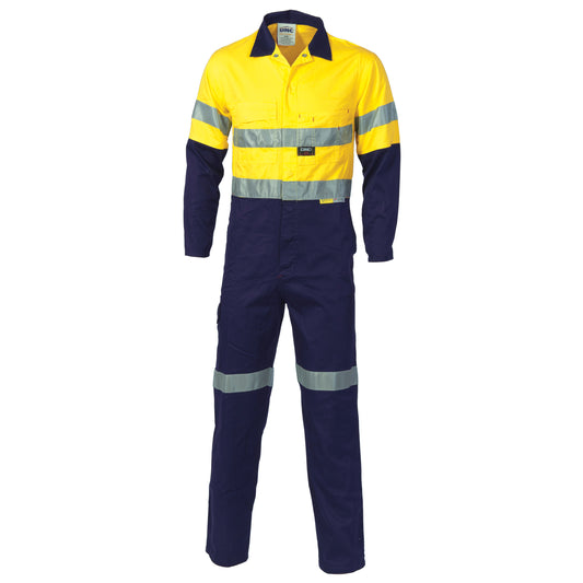 HiVis Two Tone Cotton Coverall with CSR R/Tape