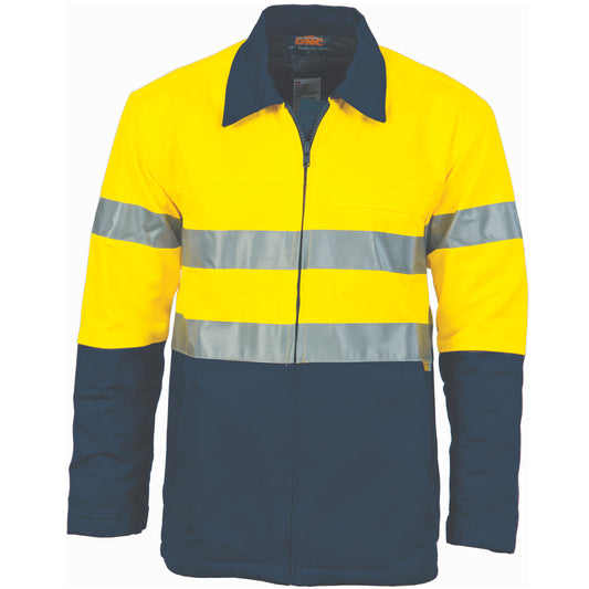 HiVis Two Tone Protector Drill Jacket with CSR R/Tape