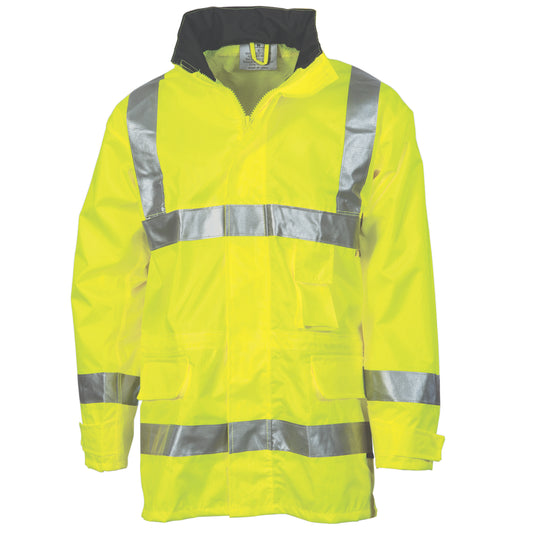 HiVis D/N Breathable Rain Jacket with CSR R/Tape