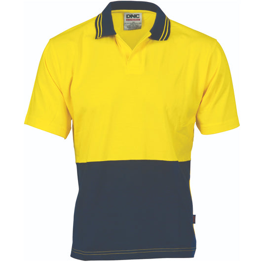 HiVis Cool-Breeze Cotton Jersey Food Industry Polo - Short Sleeve