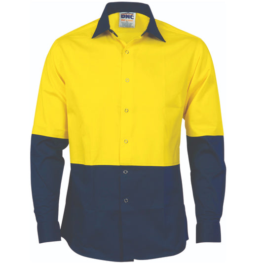 HiVis Cool-Breeze Food Industry Cotton Shirt - Long Sleeve