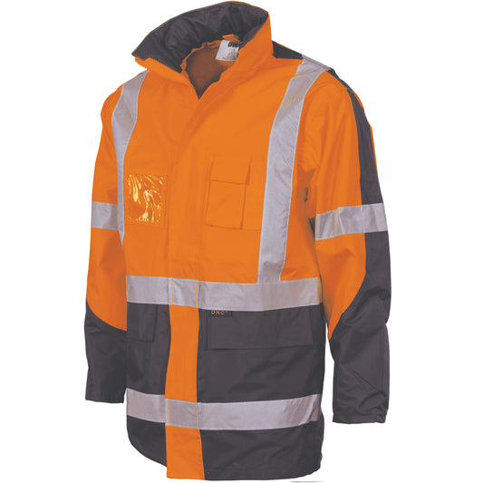 HiVis Two Tone "X" Back D/N ?? in 1??Contrast Rain Jacket
