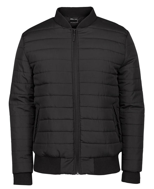 JB's PUFFER BOMBER JACKET BLACK - XS