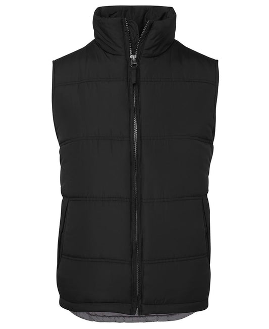 JB's ADV PUFFER VEST BLACK/GREY-XS