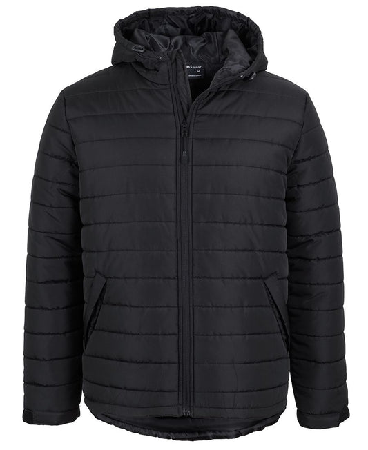 JB's HOODED PUFFER JACKET BLACK - XS