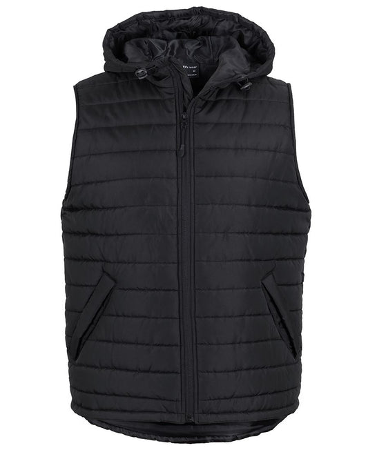 JB's HOODED PUFFER VEST BLACK - XS