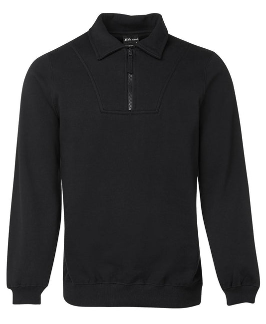 JB's 1/2 ZIP FLEECY SWEAT BLACK-XS