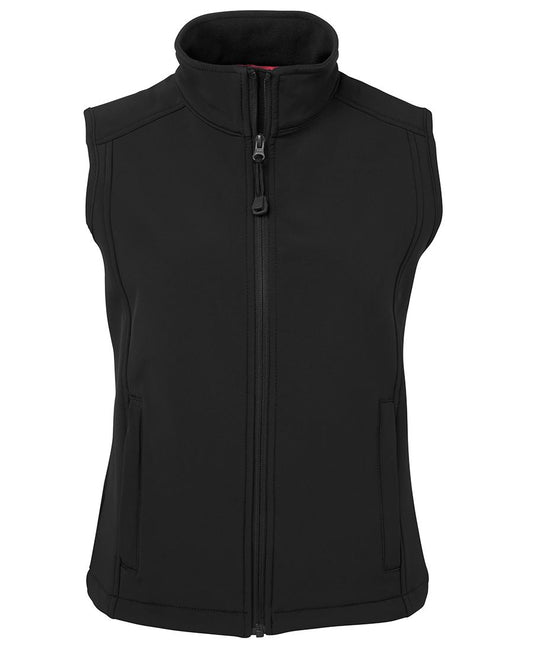 JB's LADIES LAYER (SOFTSHELL) VEST BLACK - 06