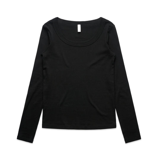Wo's Organic Baby Rib L/S Tee | 4075