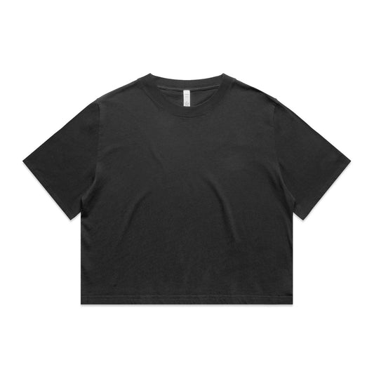 Wo's Heavy Faded Crop Tee | 4089