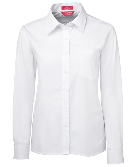 JB's LADIES L/S ORIGINAL POPLIN SHIRT WHITE - 06