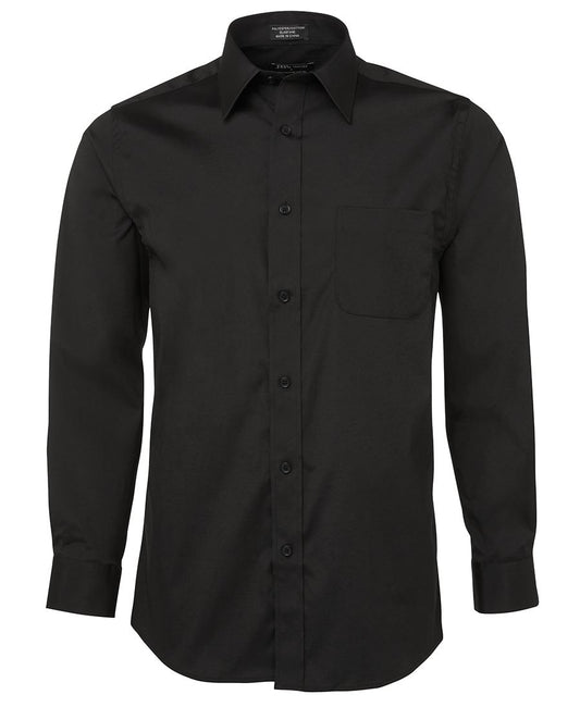JB's URBAN L/S POPLIN SHIRT BLACK - S